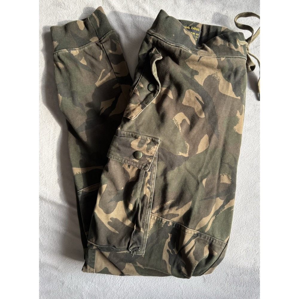 Polo Ralph Lauren Cargo Sweatpants Joggers Mens Large Camo Military Surplus Fit